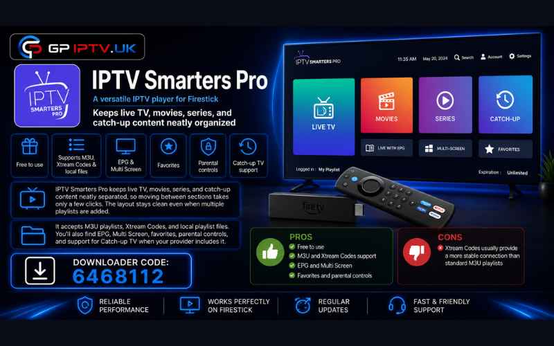 IPTV Smarters Pro Fire stick