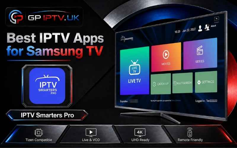 IPTV Smarters Pro Samsung TV